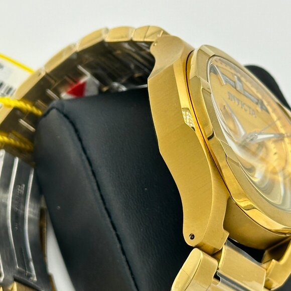BRAND NEW Invicta Mens Bolt 48mm Gold Dial 22k Gold Tone Stainless Steel Watch - Picture 5 of 9